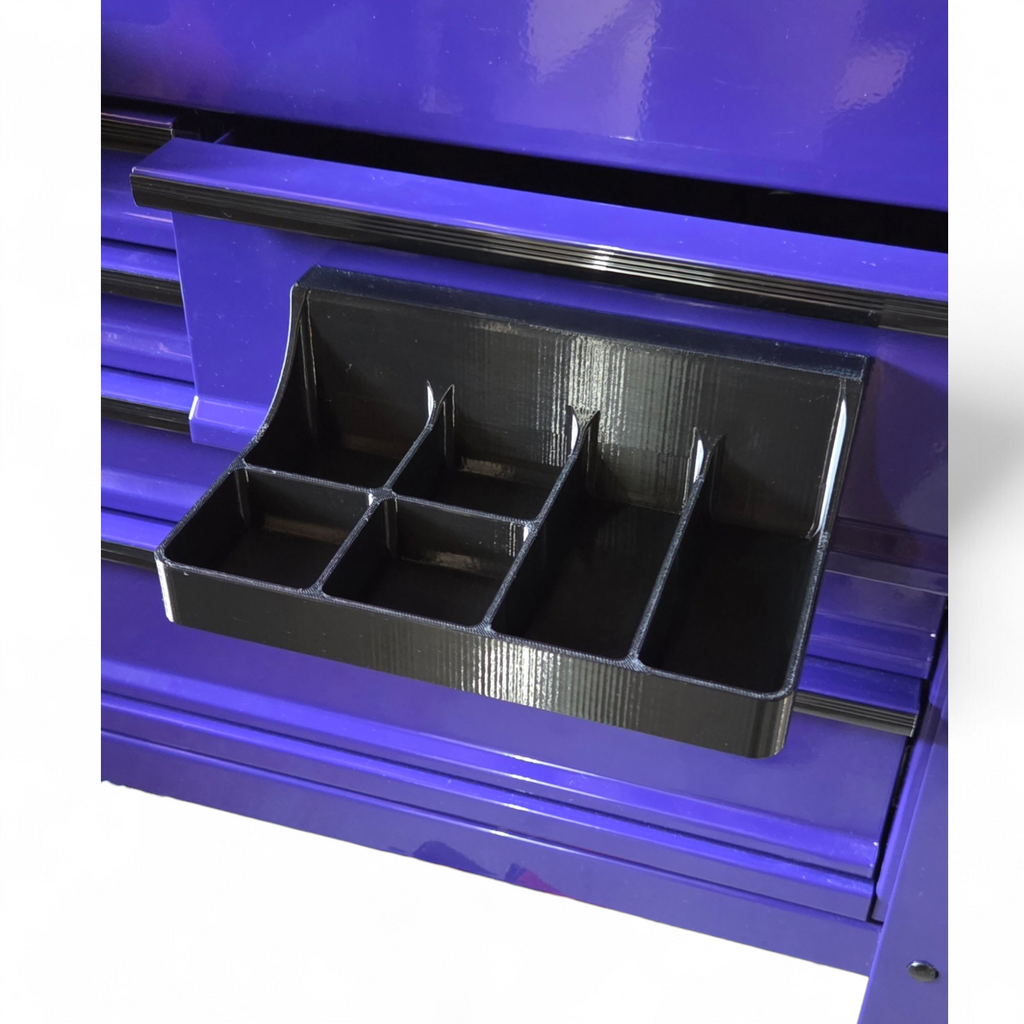 Tool Cart Hardware Tray | 6 Slot Organizer