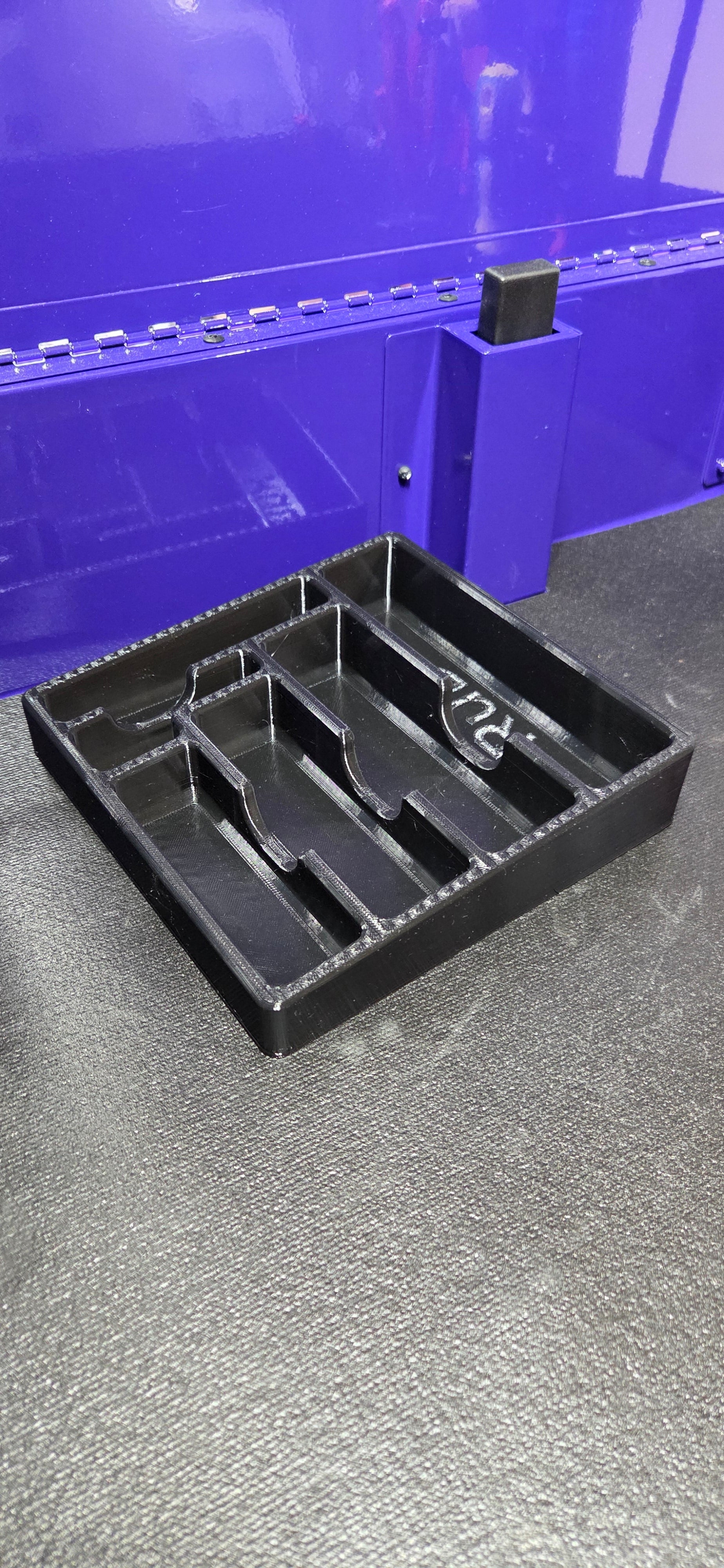 Drill Bit Tray Compartment Drawer Organizer Black PETG everything from small pilot bits to larger step or reducedshank bits