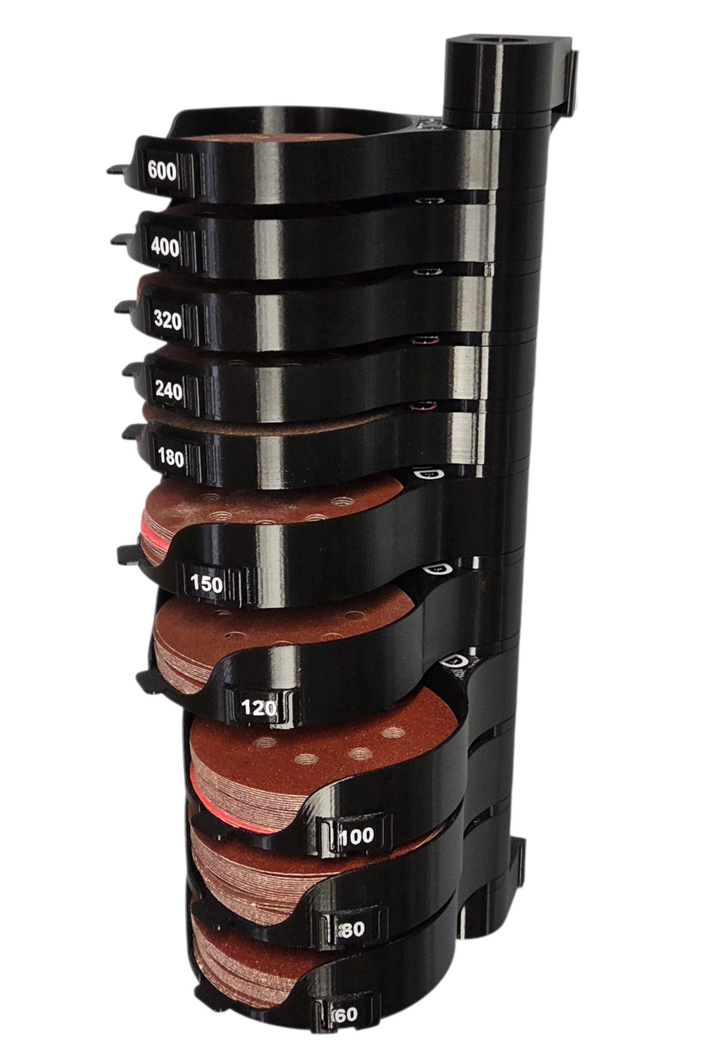 5 Inch Sanding Disc Wall Organizer – Swivel Grit Storage System