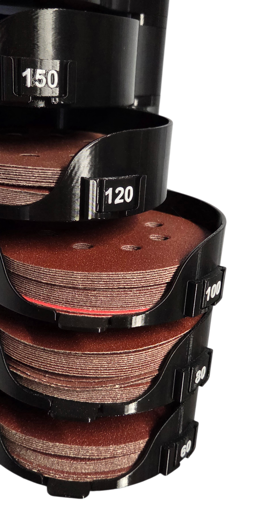 5 Inch Sanding Disc Wall Organizer – Swivel Grit Storage System