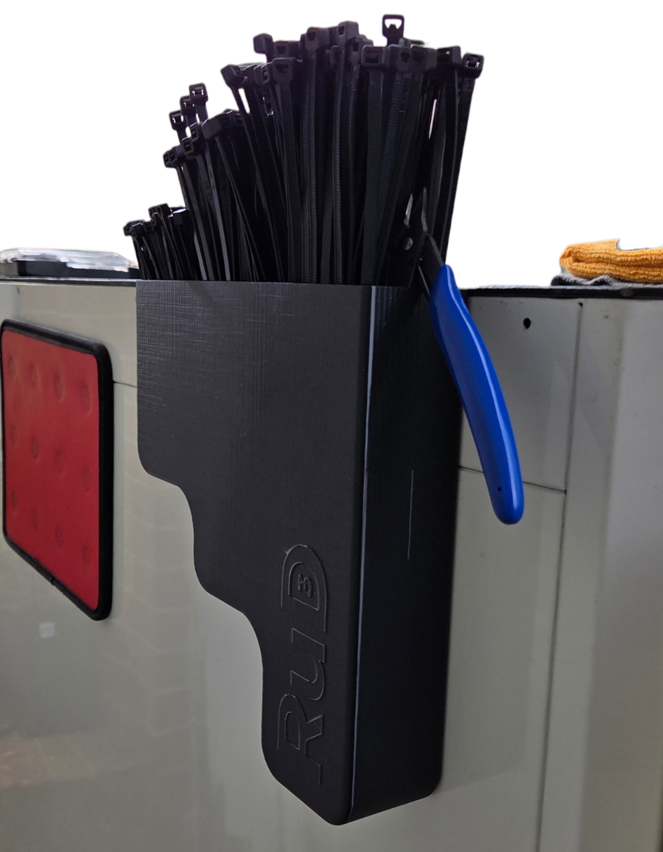 Magnetic Zip Tie Holder – Organizer for 5, 8, and 11 Inch Cable Ties