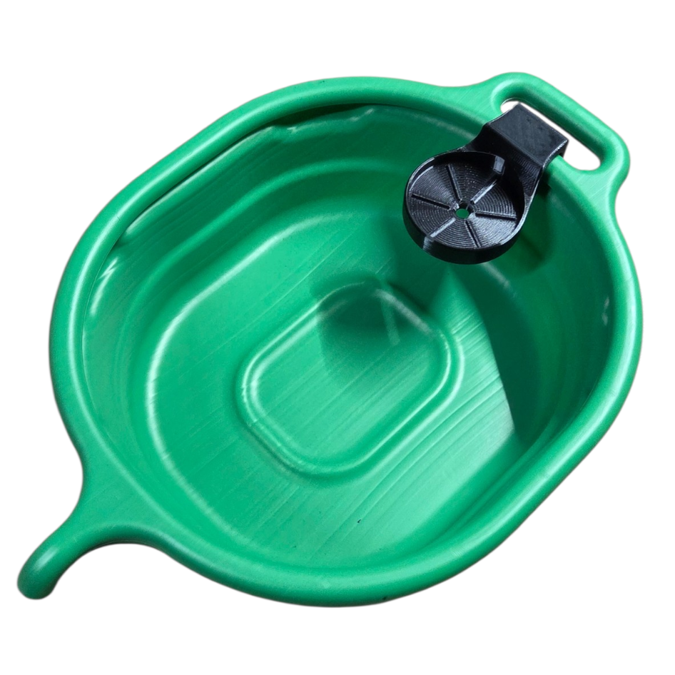 Oil Filter Drain Stand for Drain Pans – Clip-On Filter Holder (Lisle Compatible)