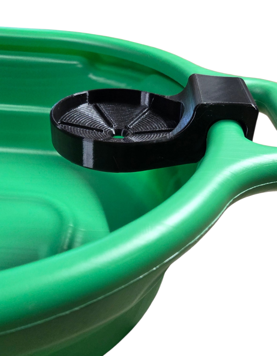 Oil Filter Drain Stand for Drain Pans – Clip-On Filter Holder (Lisle Compatible)