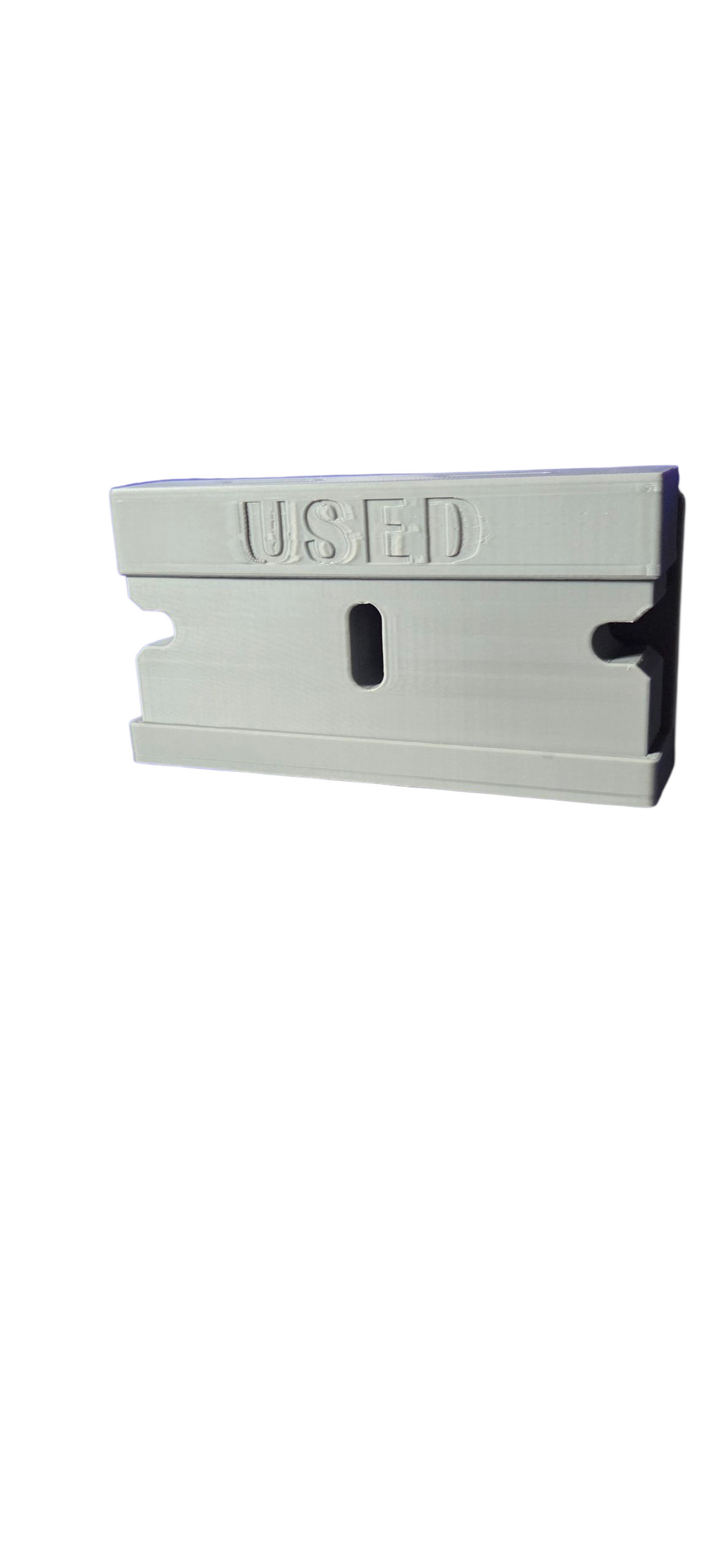Used Razorblade Used Razor Blade Disposal Box | 3D Printed Safety Container | 3 Lid Op ...