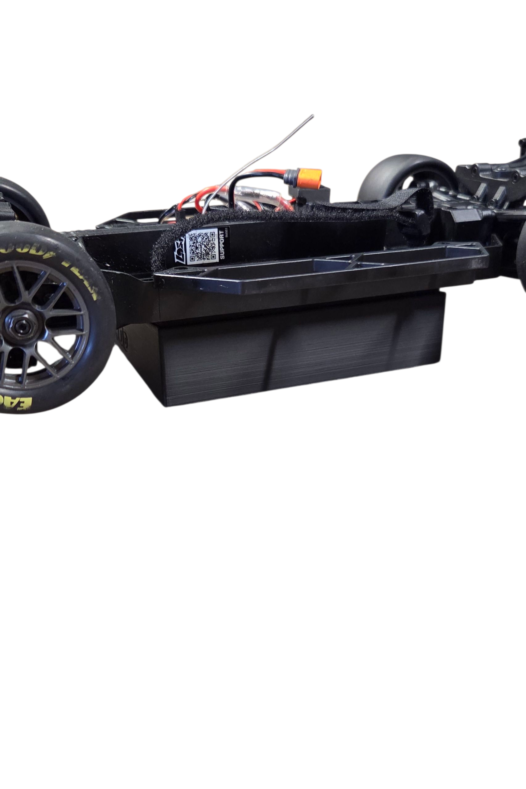 RC Stock Car Display Race Stand NASCAR platform Shaped top surface matches the chassis angles to keep the car centered and stable