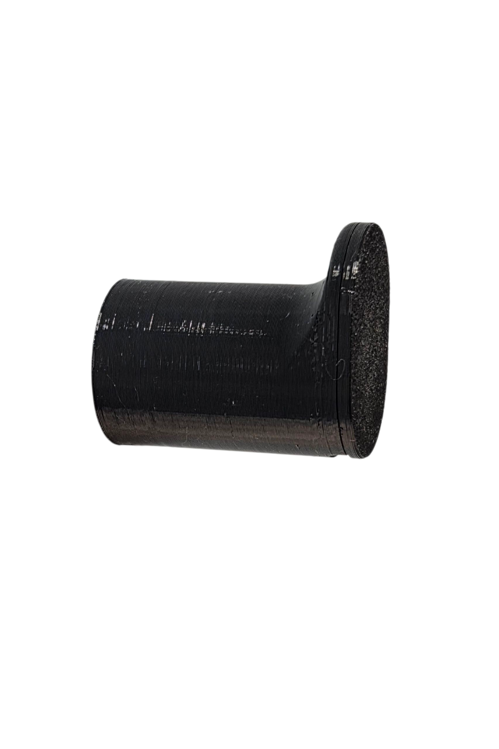 Modern Wall Hook Hidden Hardware Peg in black PETG for durability and a sleek shiny look Approx diameter x long pegstyle hook