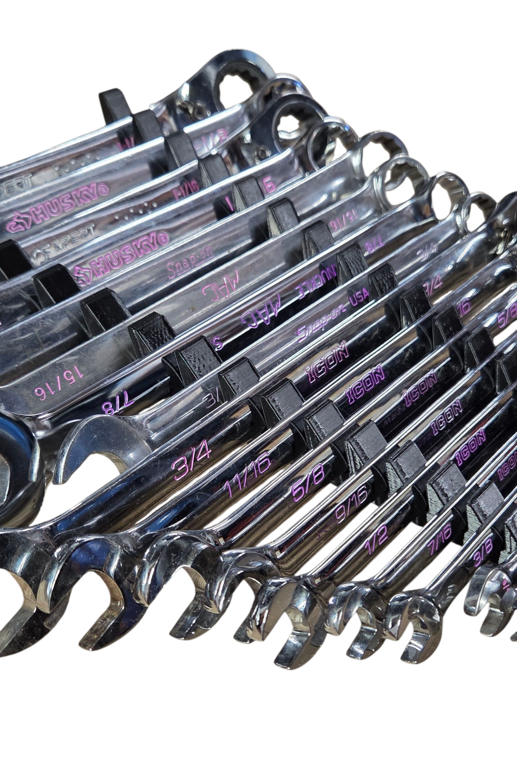 Modular Wrench Rack Drawer Organizer is designed to live in a toolbox drawer and keep your mostused combination wrenches lined up