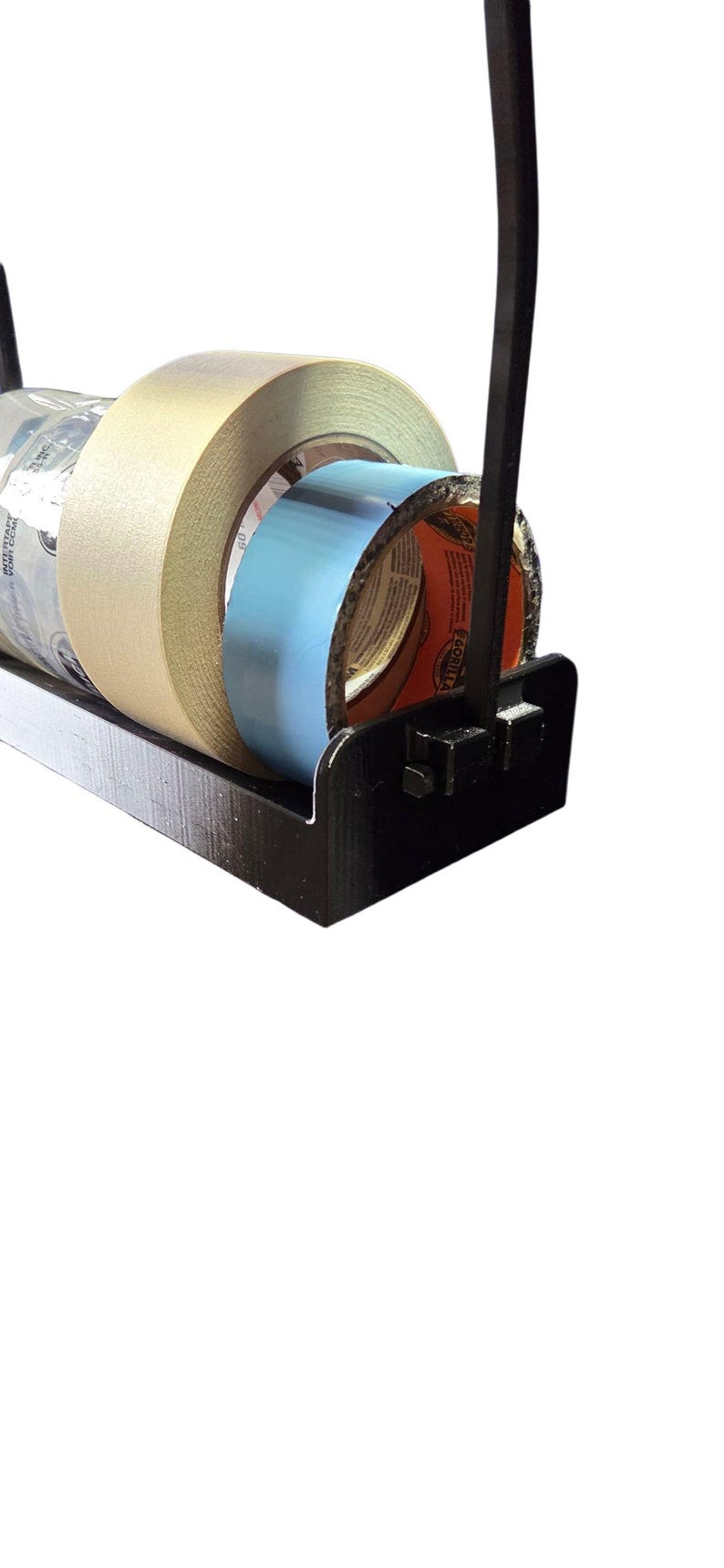 Toolbox Hanging Tape Tray Modular Hook System Up to Rolls tray is part of the Hanging Toolbox System and uses the same durable