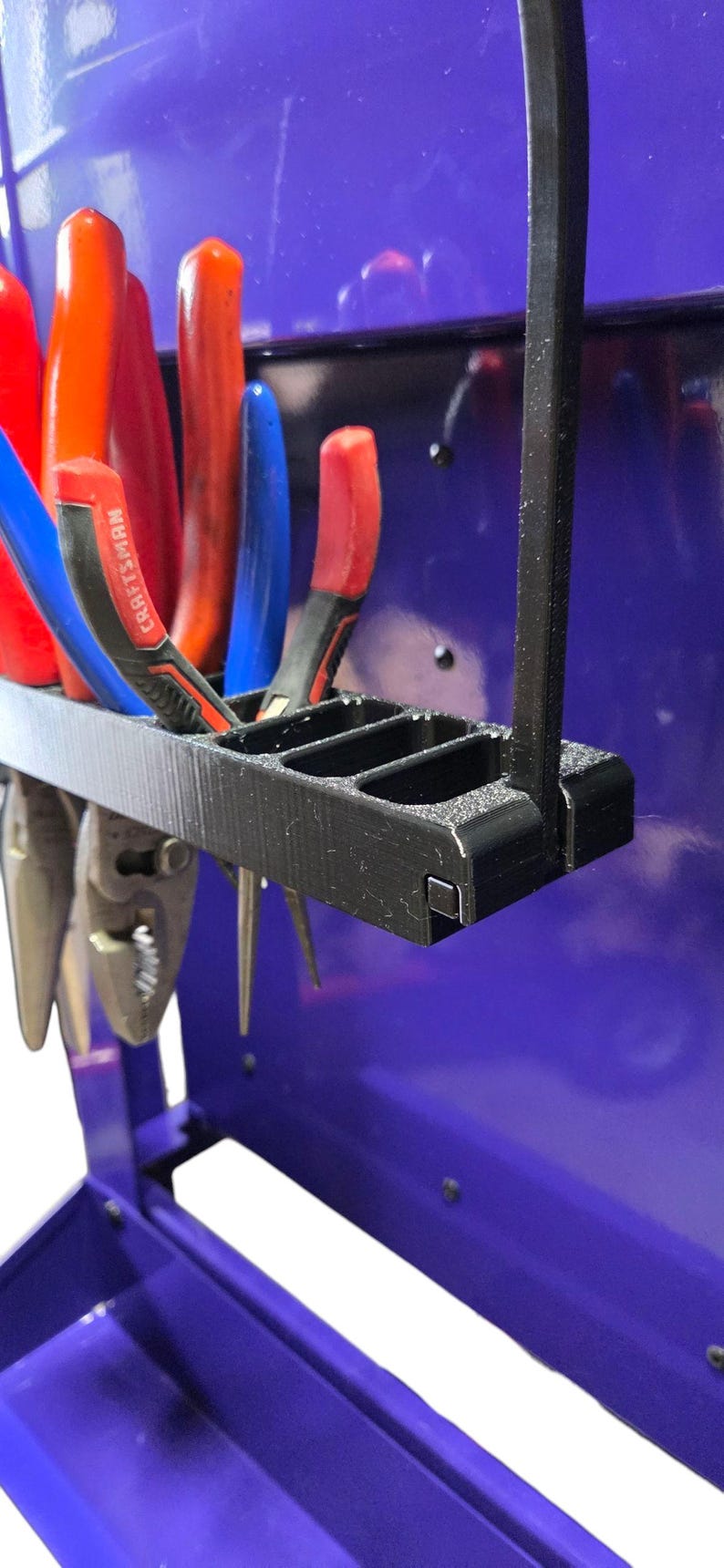Toolbox Hanging Plier Rack Modular Hook System Pliers plier rack is part of the Hanging Toolbox System designed to hang from the