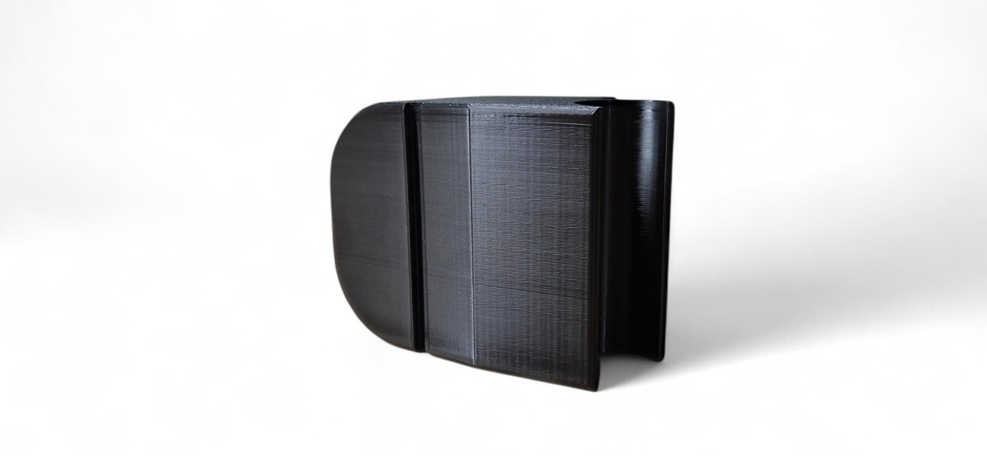 D Printed Cup Holder ClipOn Garage Toolbox Drink Holder Black PETG ClipOn Design Attaches easily to the side of a toolbox cart or