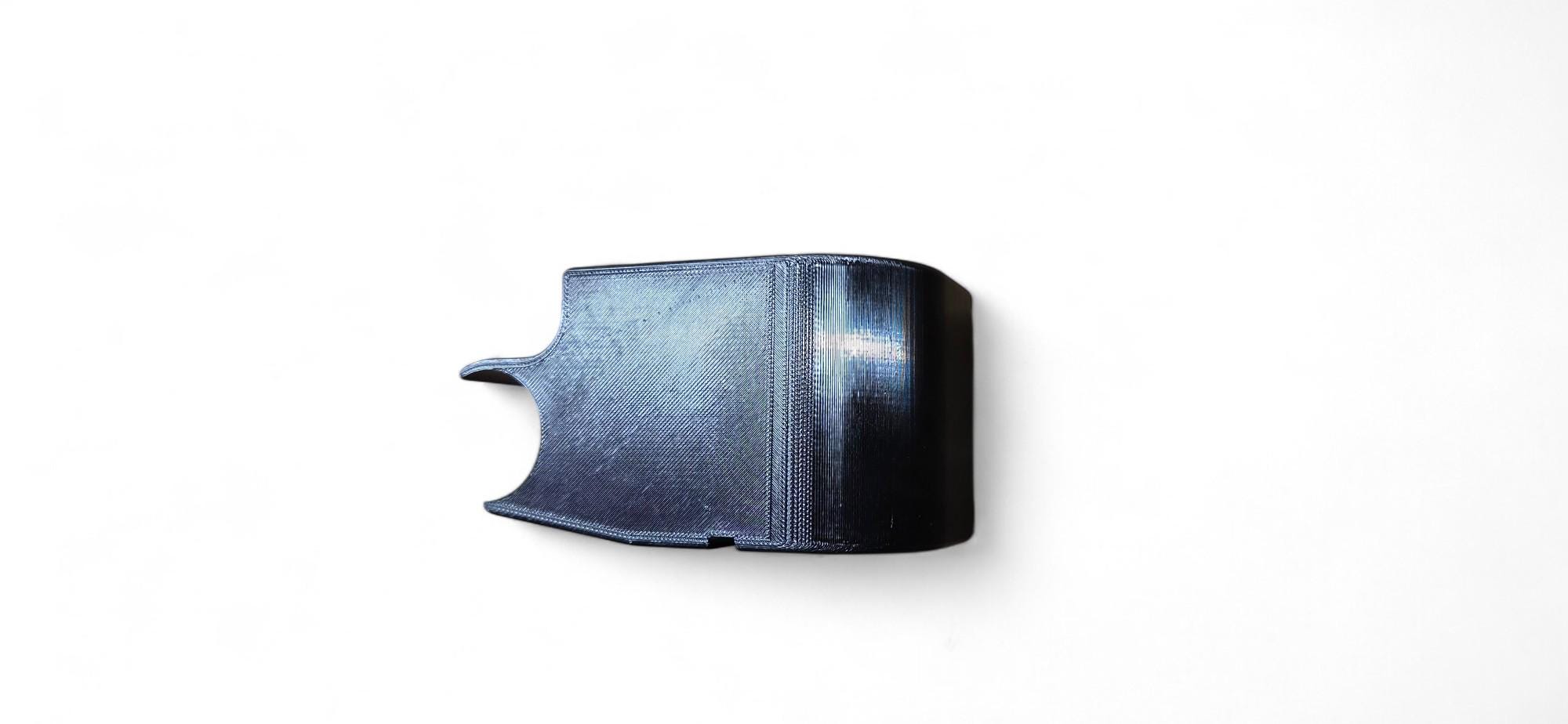 D Printed Cup Holder ClipOn Garage Toolbox Drink Holder Black PETG cart or workbench Universal Fit Holds standard cans bottles