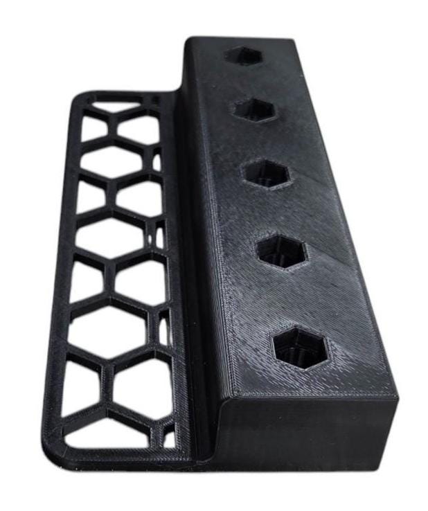 Air Tool Holder Vertical Drawer Organizer for Toolbox Black PLA PLA Lightweight and strong for shop use Vertical Design Stand