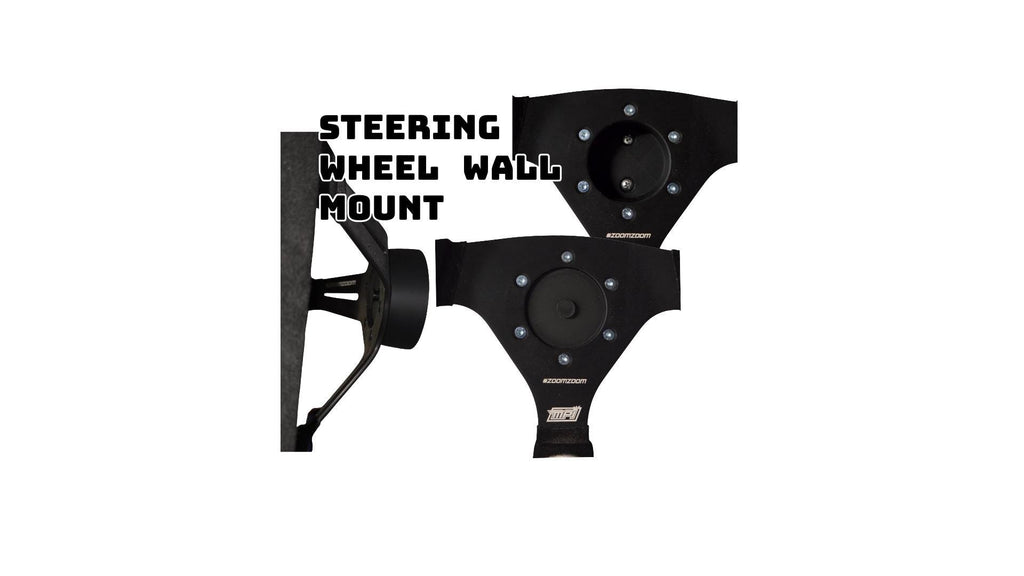 Steering Wheel Wall Mount D Printed Display Hook for Racing Wheels Black PLA and display your steering wheel Whether its a racing