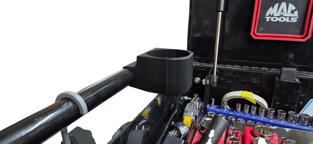 D Printed Cup Holder ClipOn Garage Toolbox Drink Holder Black PETG you a sturdy place to set your drink while you wrench build or