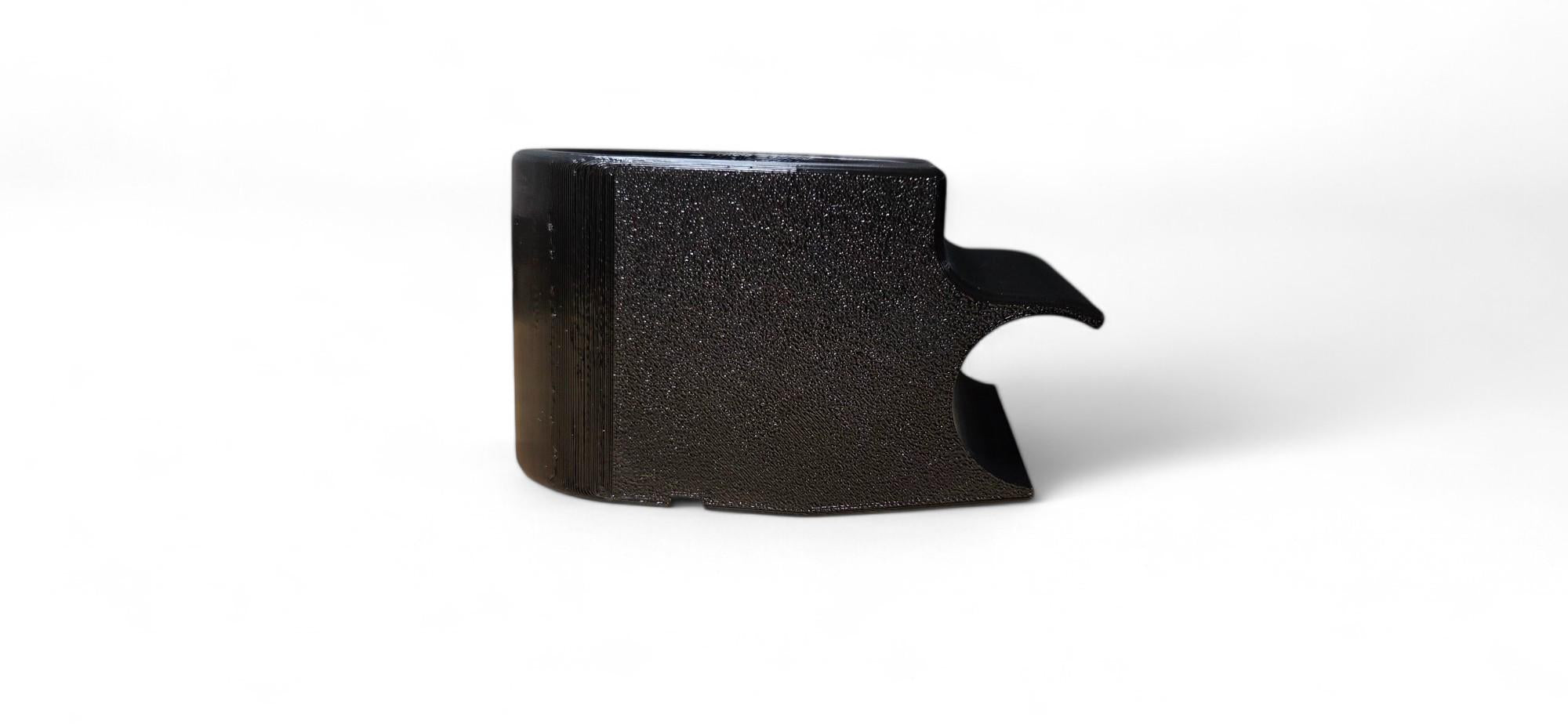 D Printed Cup Holder ClipOn Garage Toolbox Drink Holder Black PETG to last Features Black PETG Only Strong UVresistant and