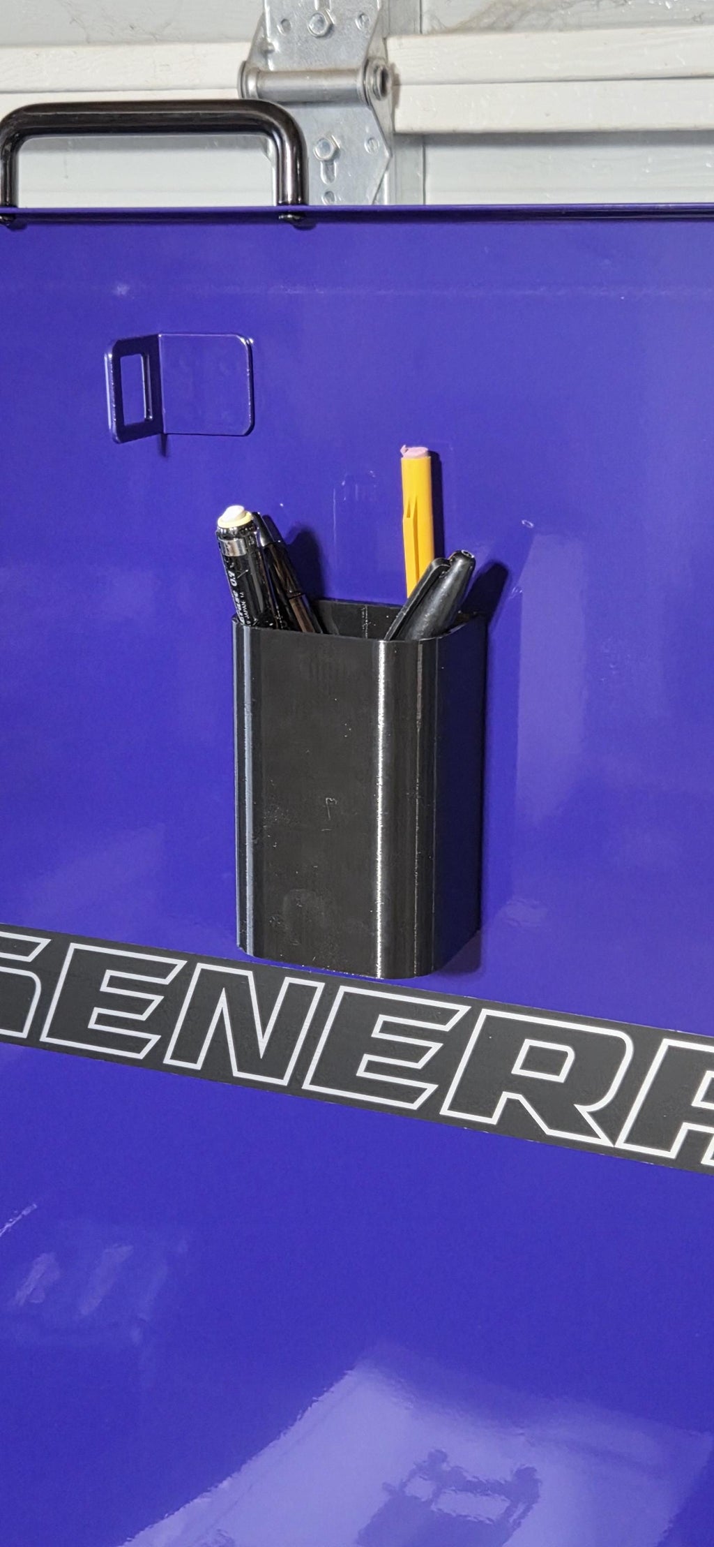 Tool Cart Pen Holder ClipOn or Magnetic Mount Options Garage Organizer Keep pens and markers handy right where you need them This