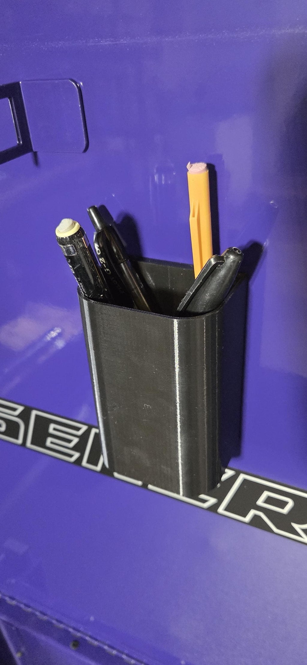 Tool Cart Pen Holder ClipOn or Magnetic Mount Options Garage Organizer This D printed penSharpie holder is perfect for tool carts