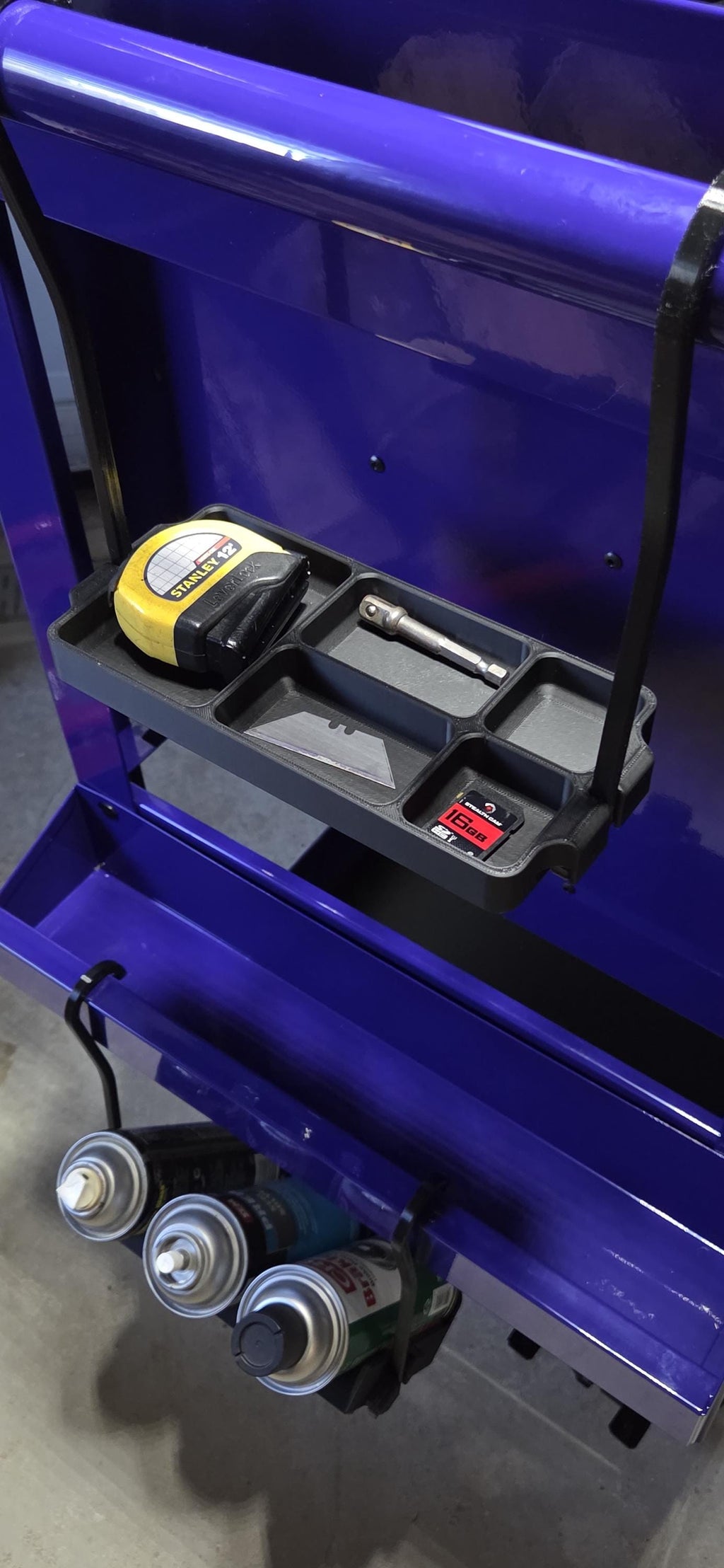 Toolbox Hanging Organizer Tray Modular ClipOn System with Divided Compartments and shop essentials The hooks snap securely onto