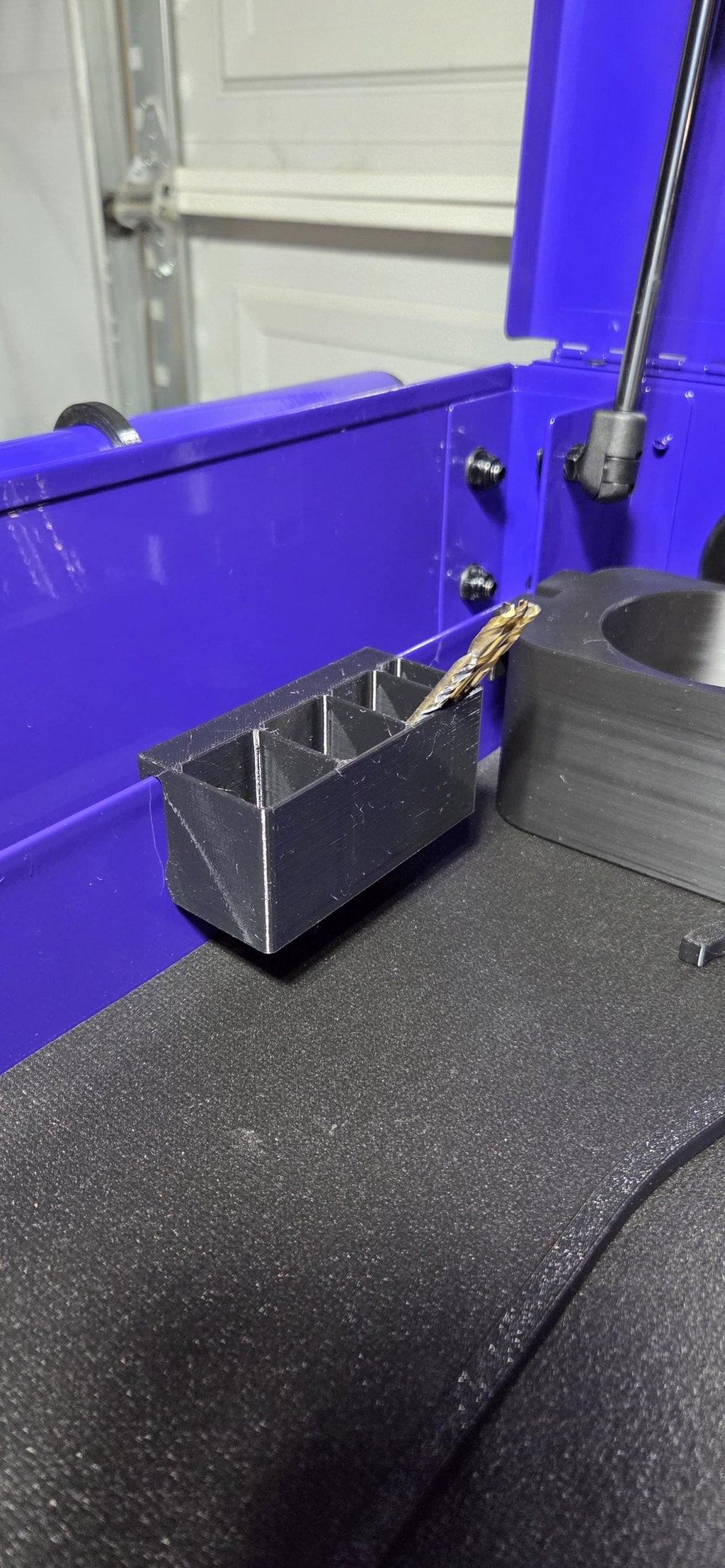 Tool Cart Drill Bit Holder Slot Toolbox Edge Clip Black PETG different sizes Its a simple way to keep small bits separated from