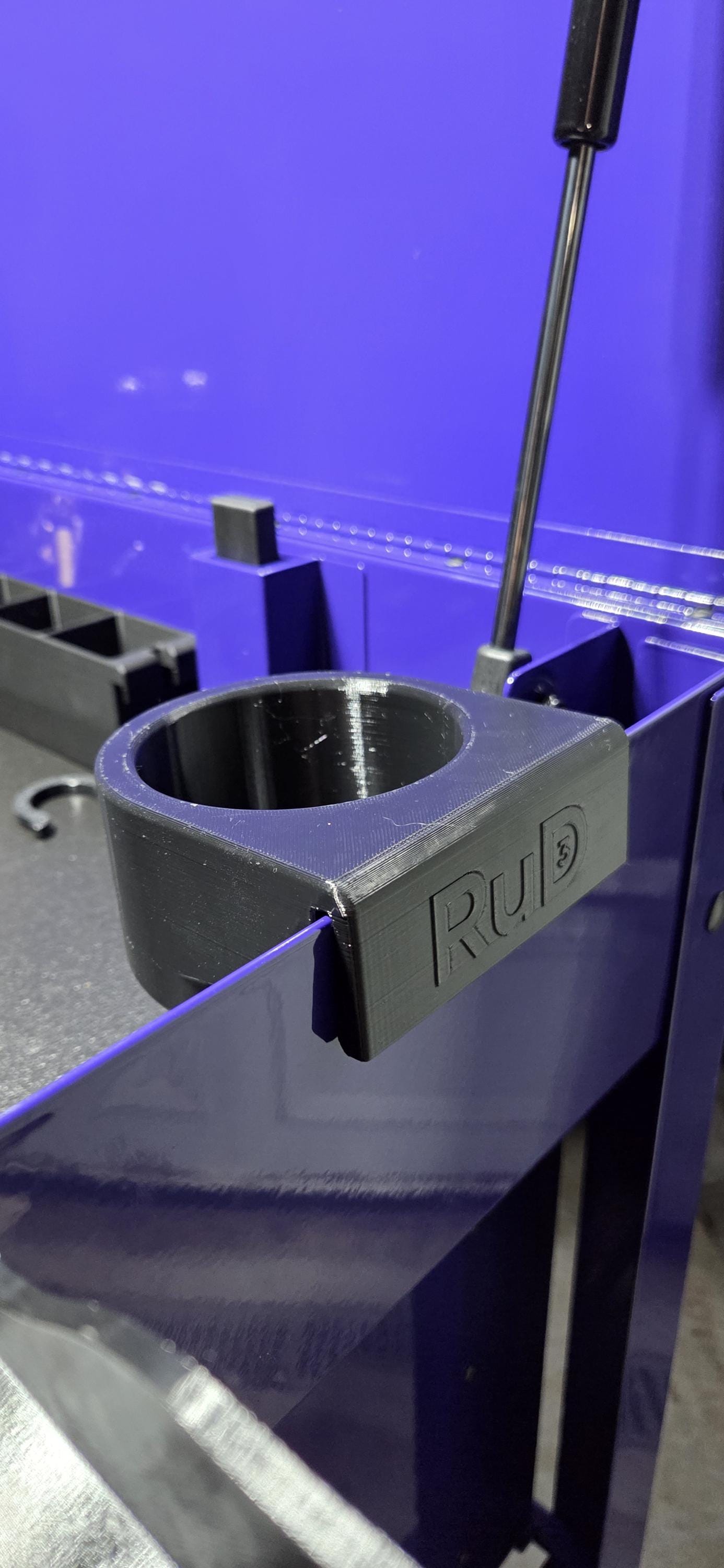 Toolbox Cup Holder | Clip-On Drink Holder for Tool Carts | Fits Most Cups 3.15"