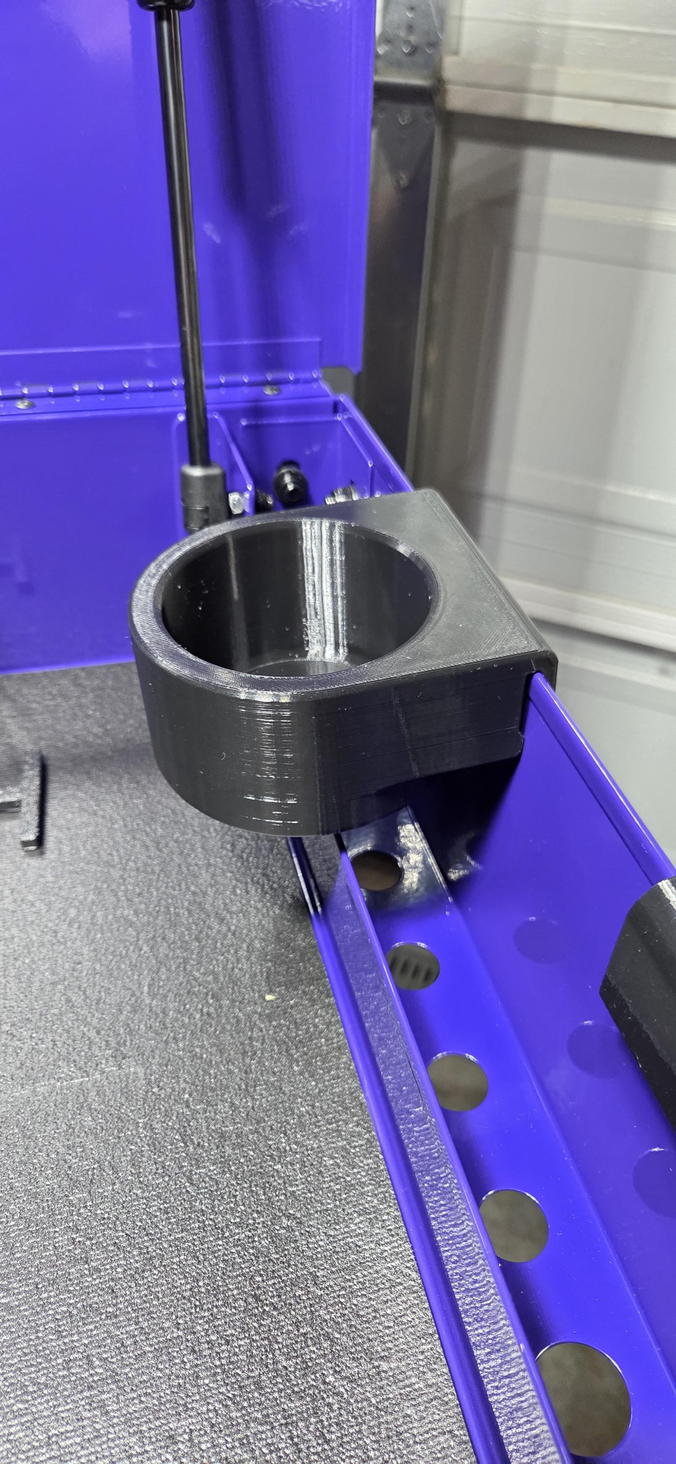 Toolbox Cup Holder | Clip-On Drink Holder for Tool Carts | Fits Most Cups 3.15"