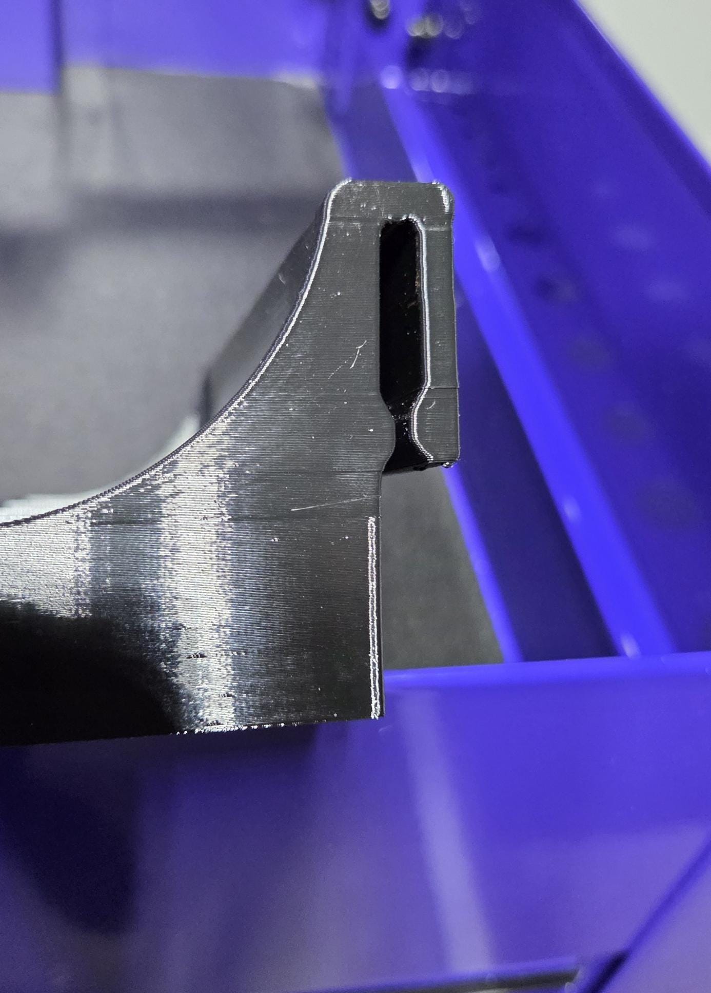 Tool Cart Hardware Tray | 6 Slot Organizer Clips to Toolbox Edge | Black PETG