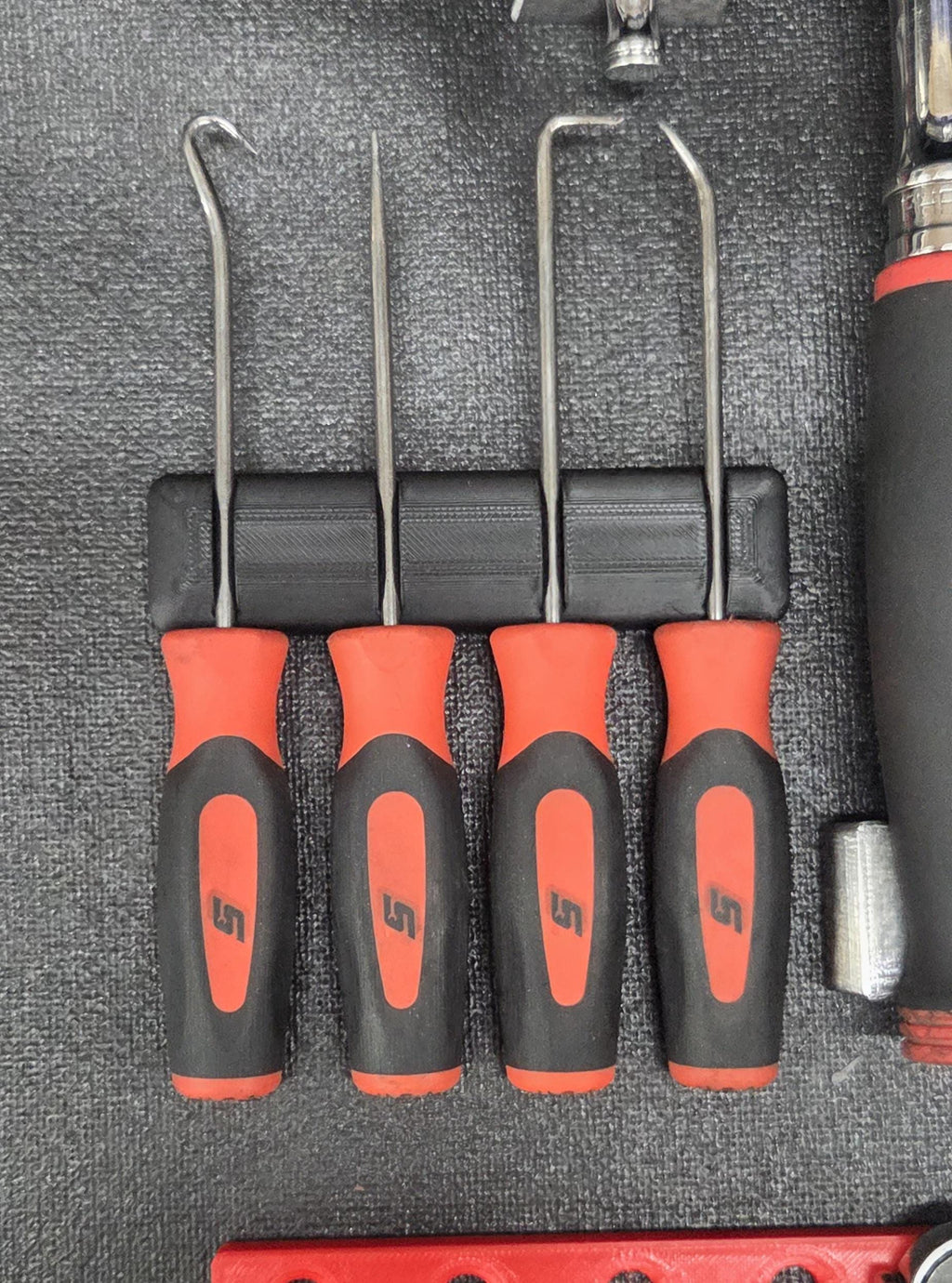 D Printed Pick Tool Holder Magnetic Black PLA Organizer Piece Set Keep your pick tools organized and easy to reach This D printed