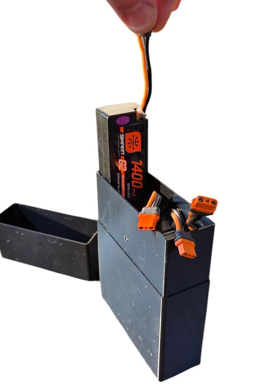 Battery Case for Spektrum 1400 G2 Smart Batteries | Holds 4x 2S Batteries