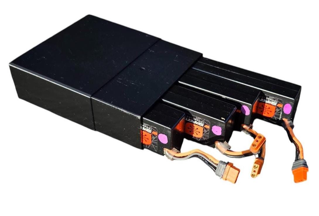 Battery Case for Spektrum 1400 G2 Smart Batteries | Holds 4x 2S Batteries