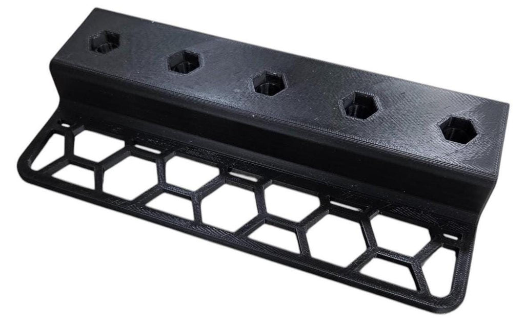 Air Tool Holder Vertical Drawer Organizer for Toolbox Black PLA clutter and keep your tools easy to grab Each tool indexes into a