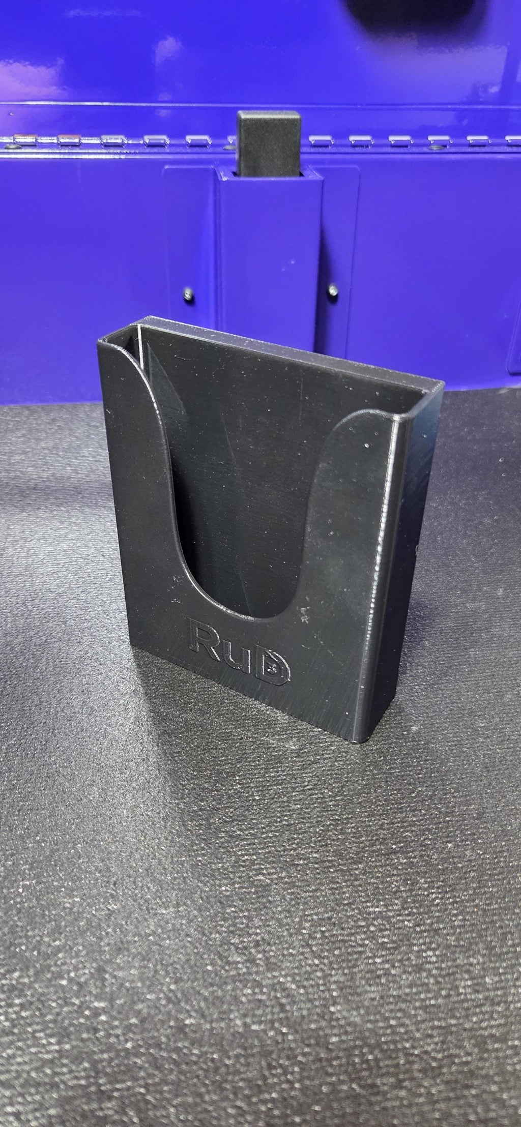 Tool Cart Phone Holder Clip On or Magnetic Fits All Phones with Cases This D printed phone holder is designed around the US