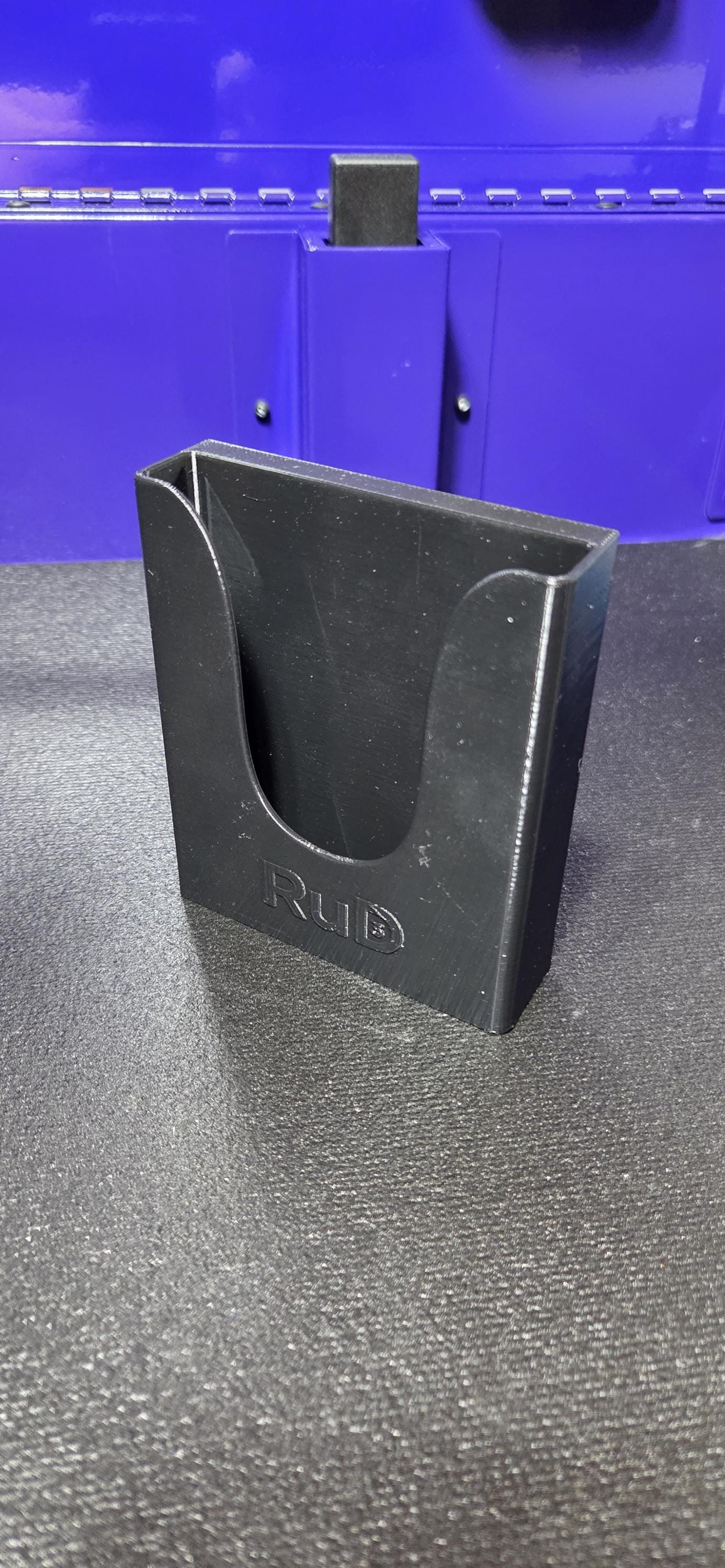 Tool Cart Phone Holder Clip On or Magnetic Fits All Phones with Cases This D printed phone holder is designed around the US