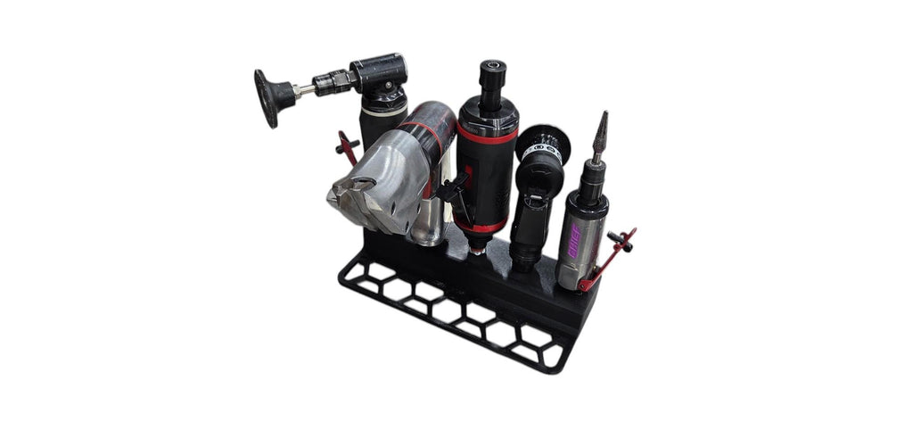 Air Tool Holder Vertical Drawer Organizer for Toolbox Black PLA air tool holder is designed for deep toolbox drawers allowing you