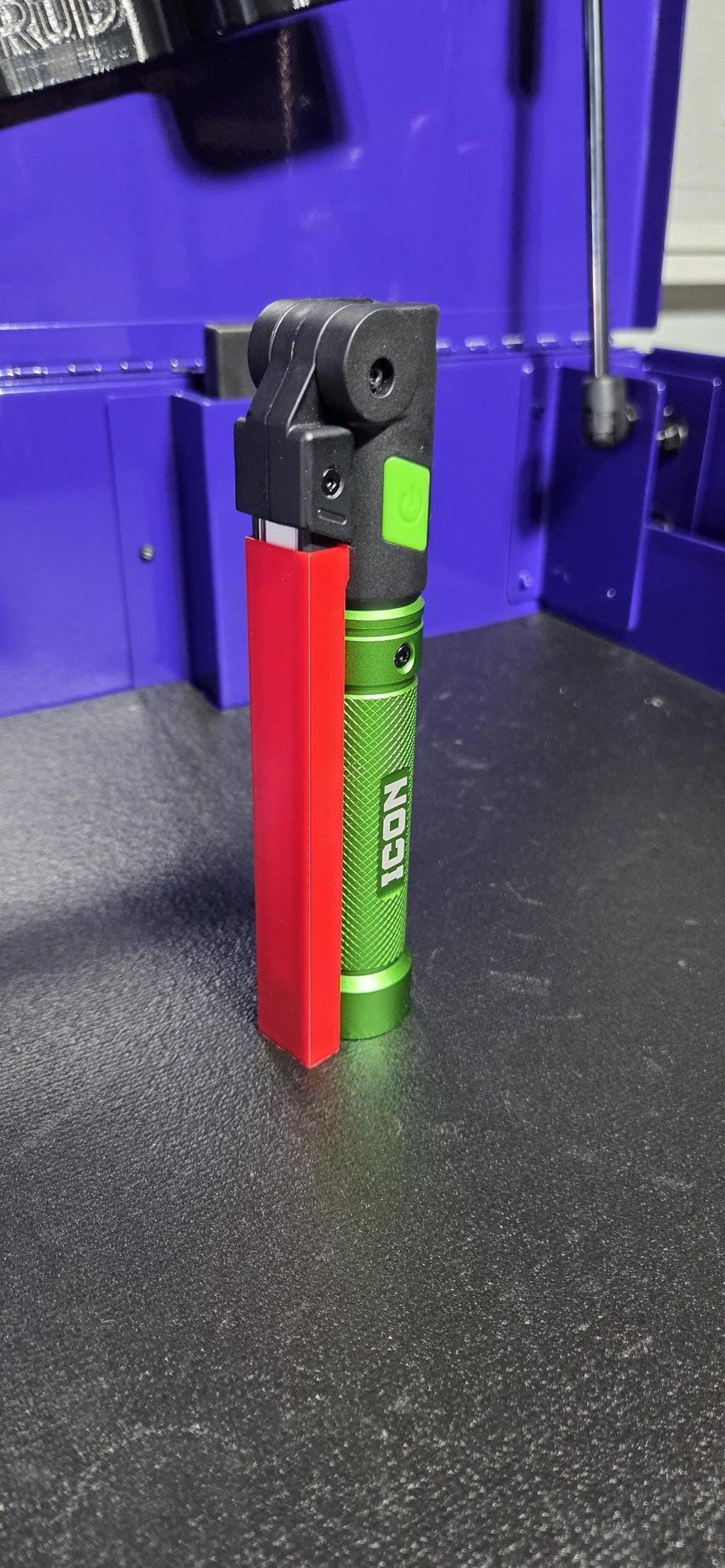 Light Cover for Icon Work Light D Printed SlipOn Shield Black or Red PETG Protect your ICON work light and adapt it to your needs