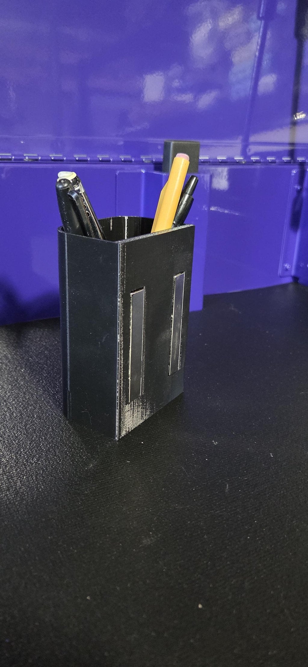 Tool Cart Pen Holder ClipOn or Magnetic Mount Options Garage Organizer can choose the setup that fits your workflow ClipOn