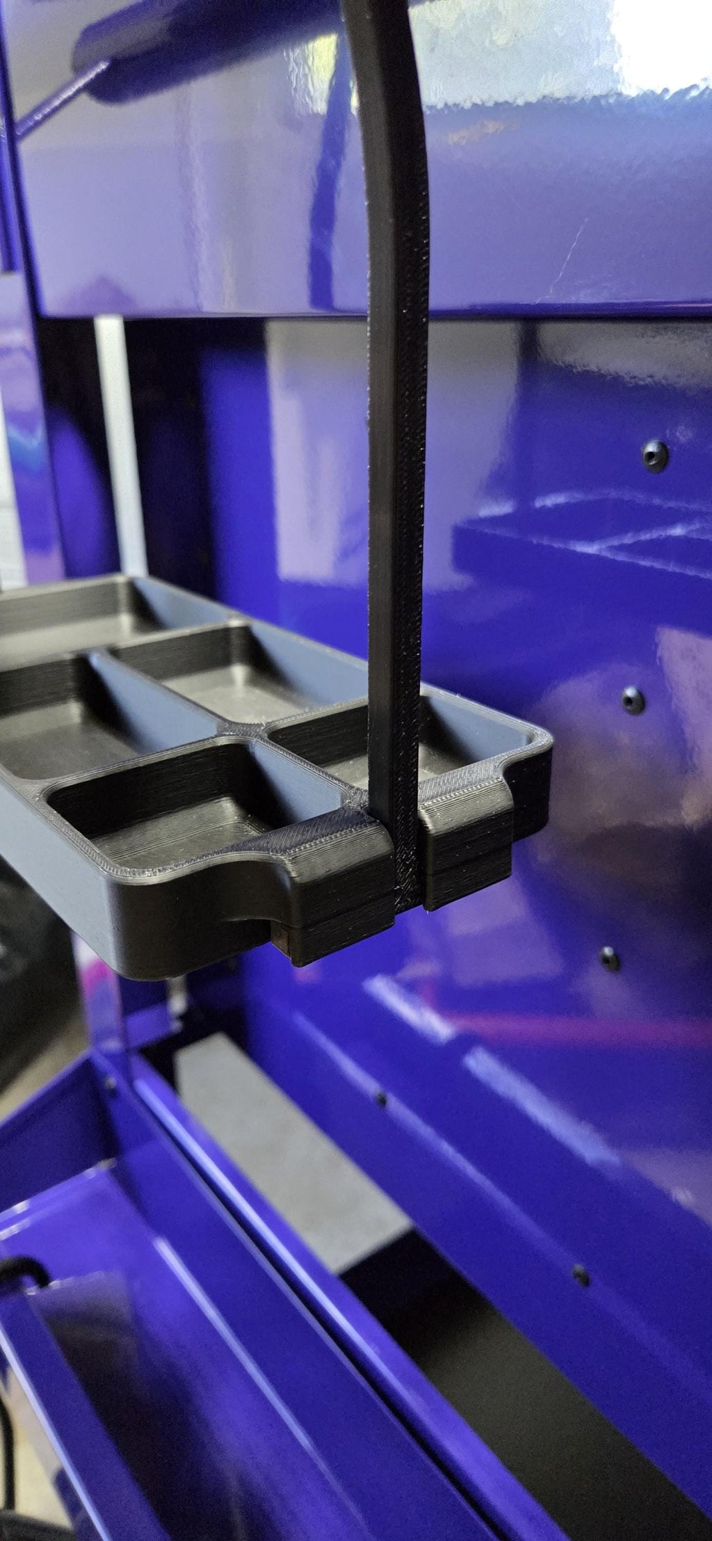 Toolbox Hanging Organizer Tray Modular ClipOn System with Divided Compartments your other attachments The tray is shallow at