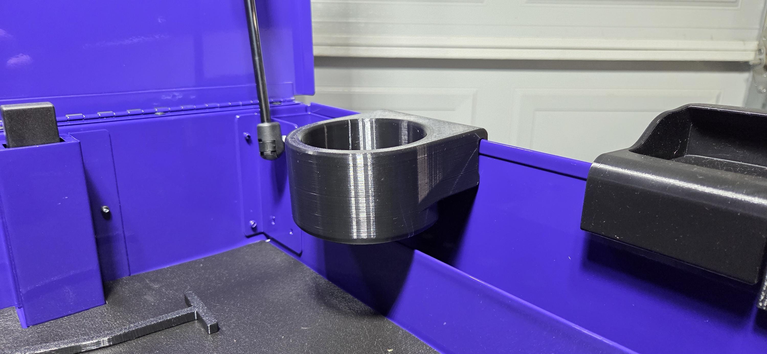 Toolbox Cup Holder | Clip-On Drink Holder for Tool Carts | Fits Most Cups 3.15"