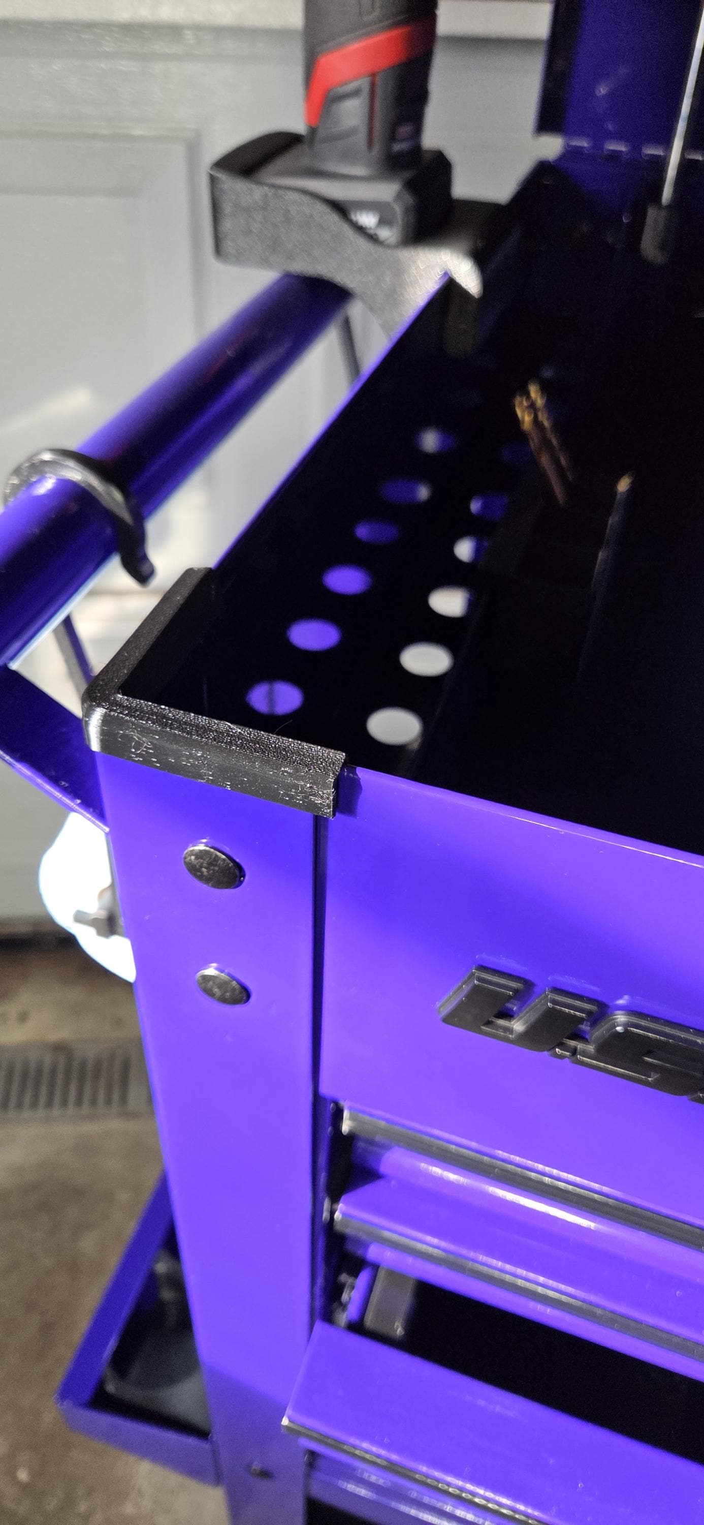 Tool Cart Corner Covers | TPU Lid Protectors (Pair) for Quiet Closing & Paint Protection