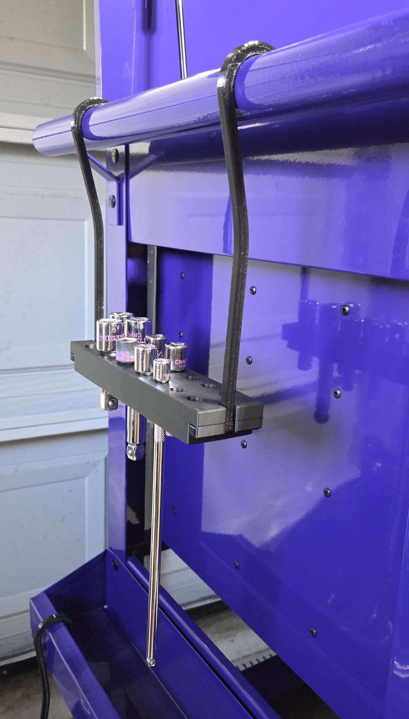 Toolbox Hanging Extension Organizer Modular ClipOn Rack for and Socket Extensions the same durable Black PETG hooks as the other