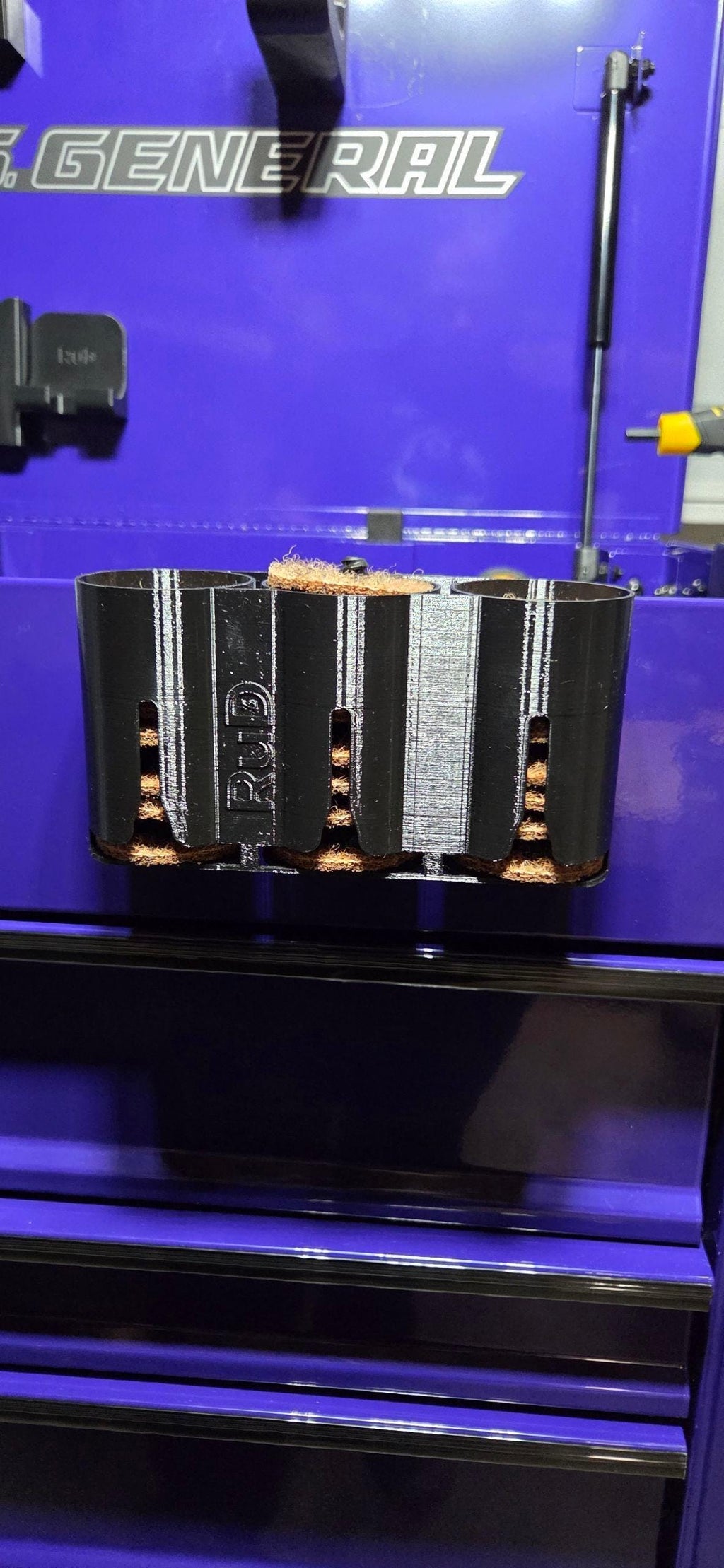 Sanding Disc Dispenser Slot Organizer for Grinding Sanding Discs Black PETG Keep your workspace organized and your sanding discs