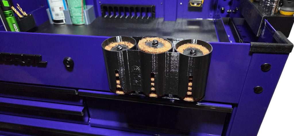 Sanding Disc Dispenser Slot Organizer for Grinding Sanding Discs Black PETG This D printed inch Sanding Disc Dispenser is a